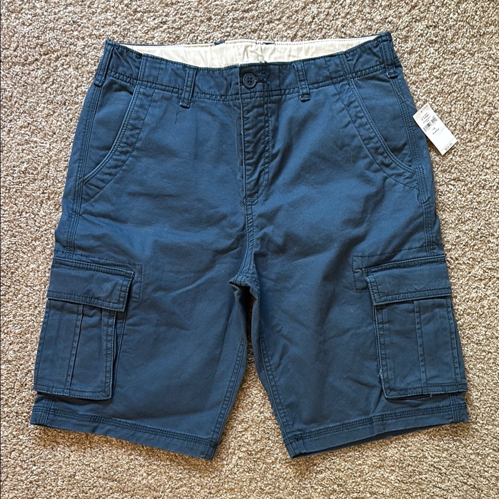 GAP Kids Blue Cargo Shorts with Knee-Length Design